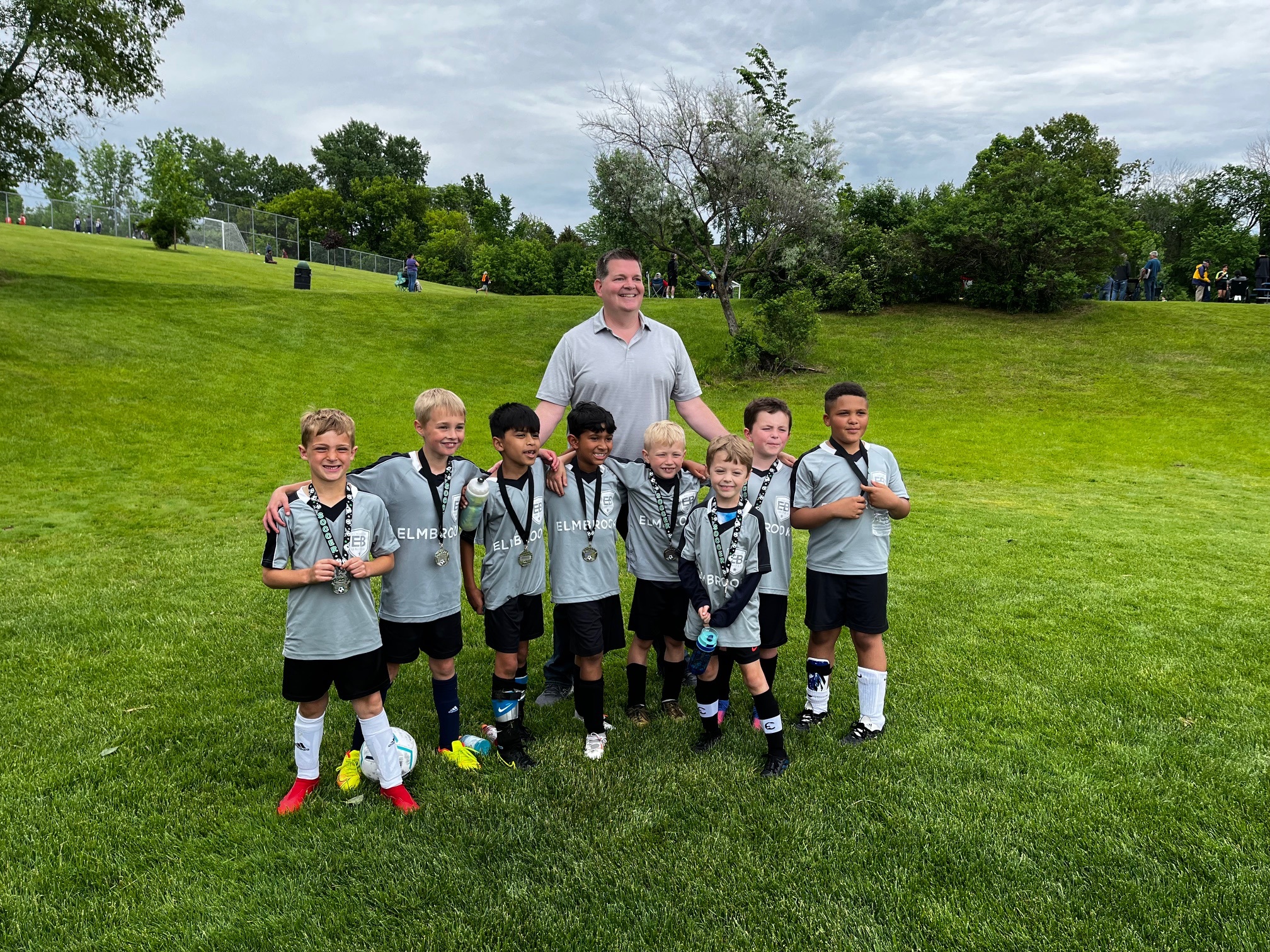 Jason with soccer team