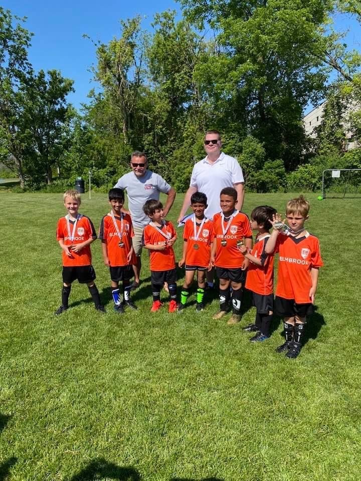 Jason with youth soccer team